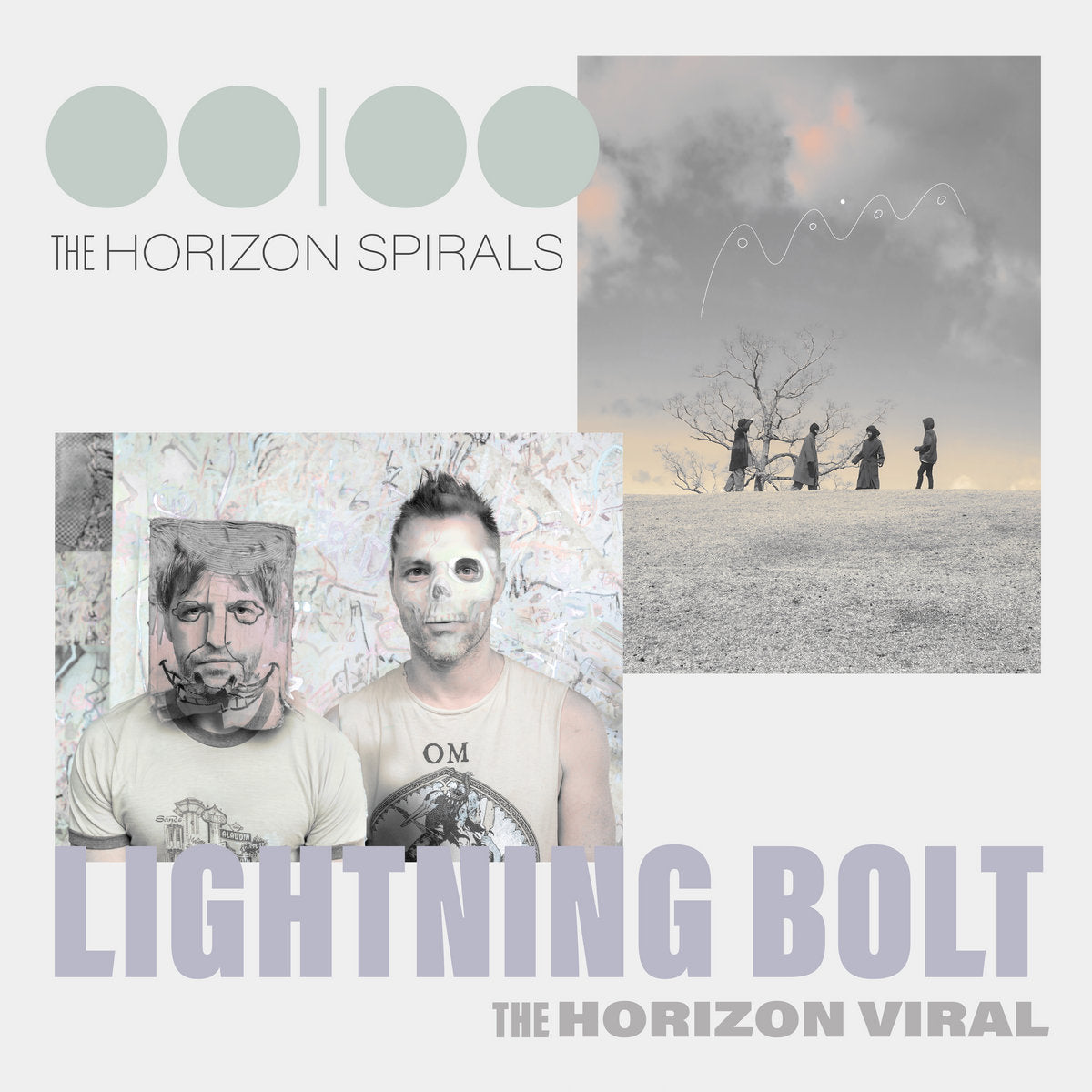 Ooioo / Lightning Bolt - THE HORIZON SPIRALS / THE HORIZON VIRAL (Metallic Silver Vinyl LP)