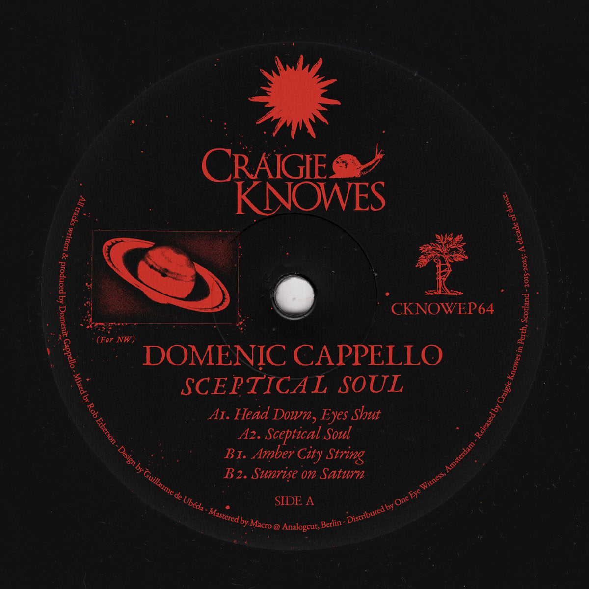 Domenic Cappello - Sceptical Soul EP (12")