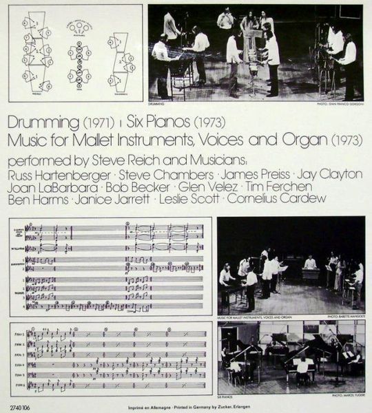 USED - Steve Reich - Drumming / Music For Mallet Instruments, Voices And Organ / Six Pianos