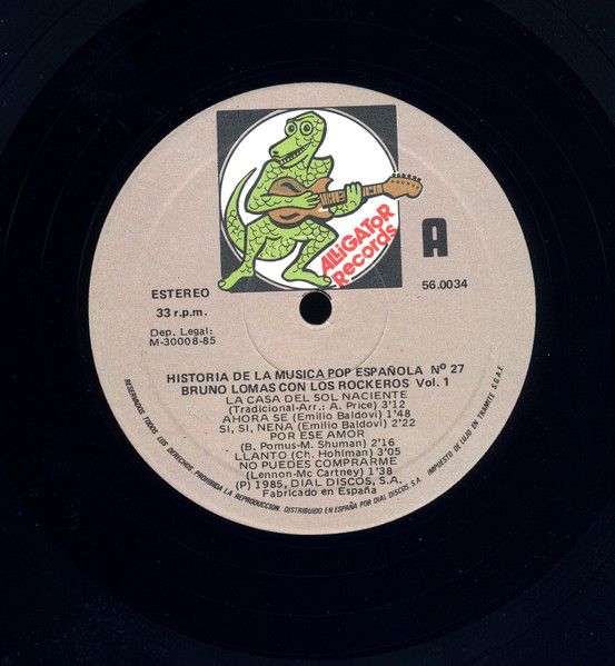 USED - Bruno Lomas - Bruno Lomas Con Los Rockeros Vol. 1