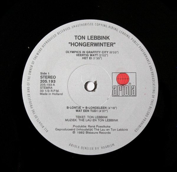USED - Ton Lebbink - Hongerwinter