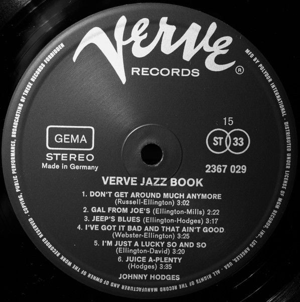USED - Various - Verve Jazz Book