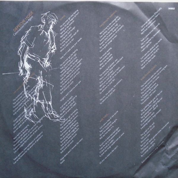 USED - Depeche Mode - Construction Time Again
