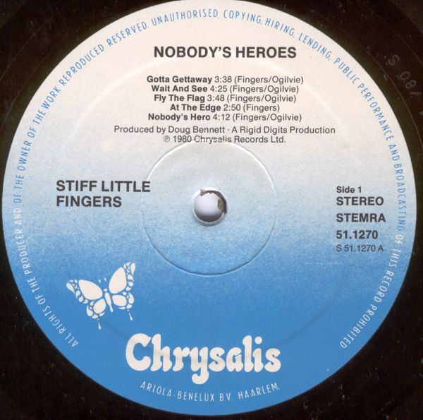 USED - Stiff Little Fingers - Nobody's Heroes