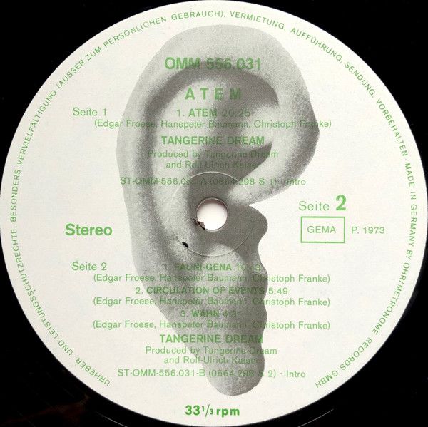 USED - Tangerine Dream - Atem