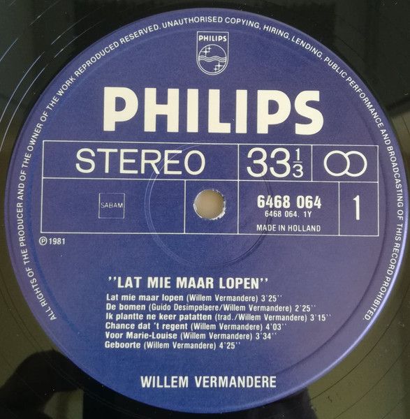 USED - Willem Vermandere - Lat Mie Maar Lopen