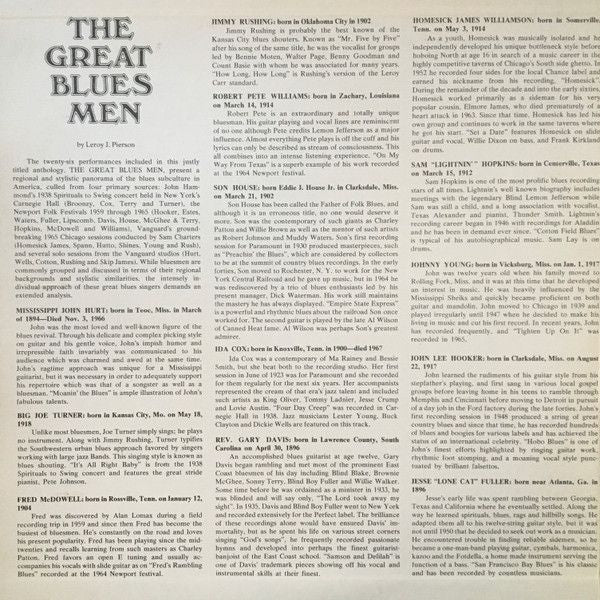 USED - Various - The Great Blues Men