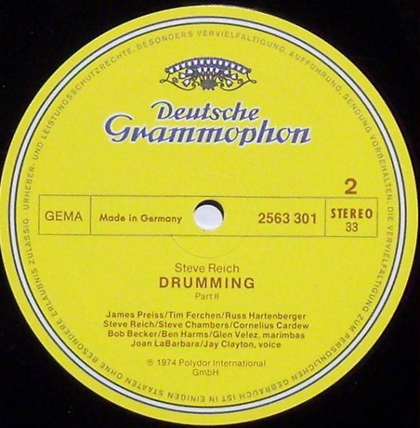 USED - Steve Reich - Drumming / Music For Mallet Instruments, Voices And Organ / Six Pianos