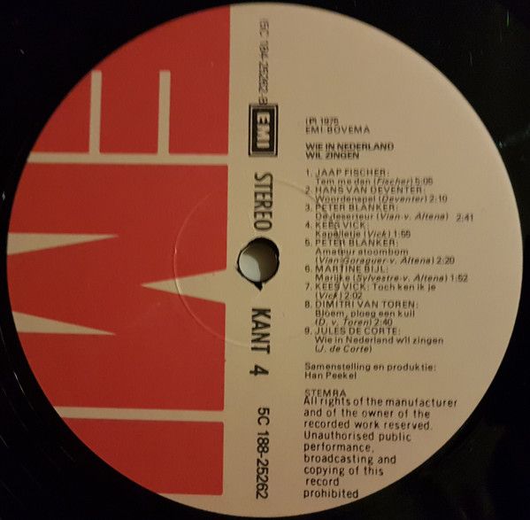 USED - Various - Wie In Nederland Wil Zingen ... (De Jaren '60 - '65)