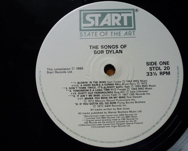 USED - Various - The Songs Of Bob Dylan