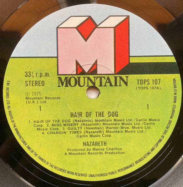USED - Nazareth (2) - Hair Of The Dog