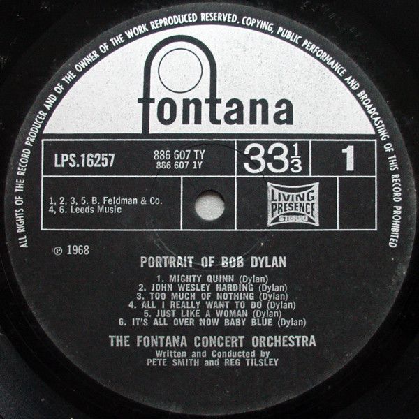 USED - The Fontana Concert Orchestra - Portrait Of Bob Dylan