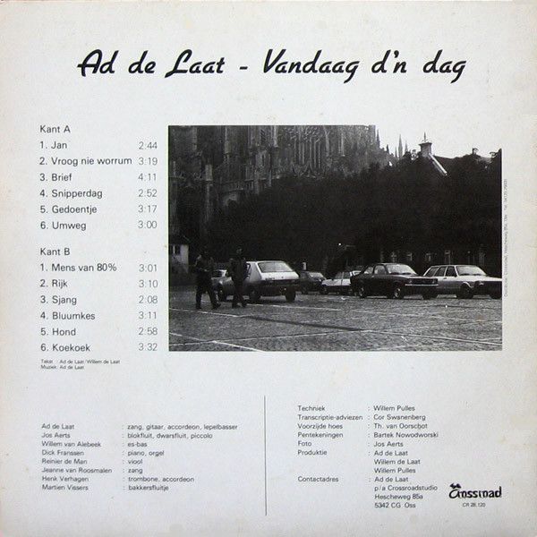 USED - Ad de Laat - Vandaag D'n Dag