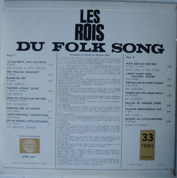 USED - Various - Les Rois Du Folk Song