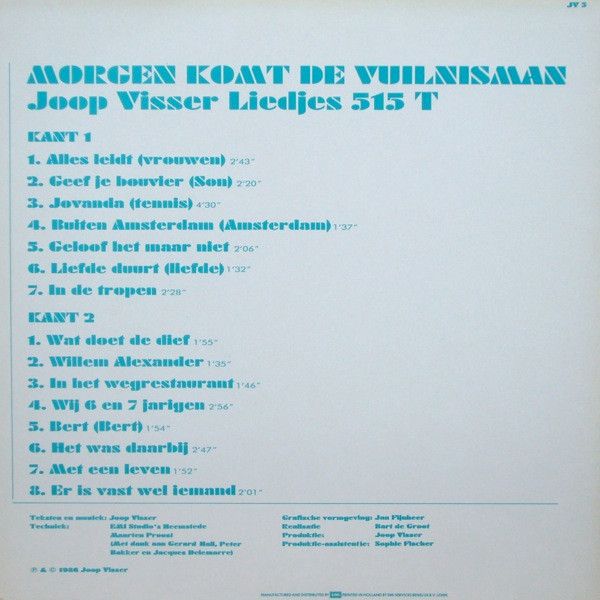 USED - Joop Visser (2) - Morgen Komt De Vuilnisman