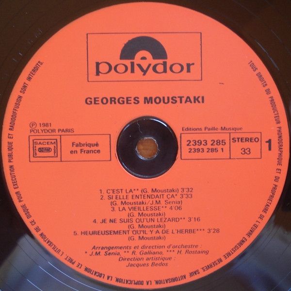 USED - Georges Moustaki - Moustaki