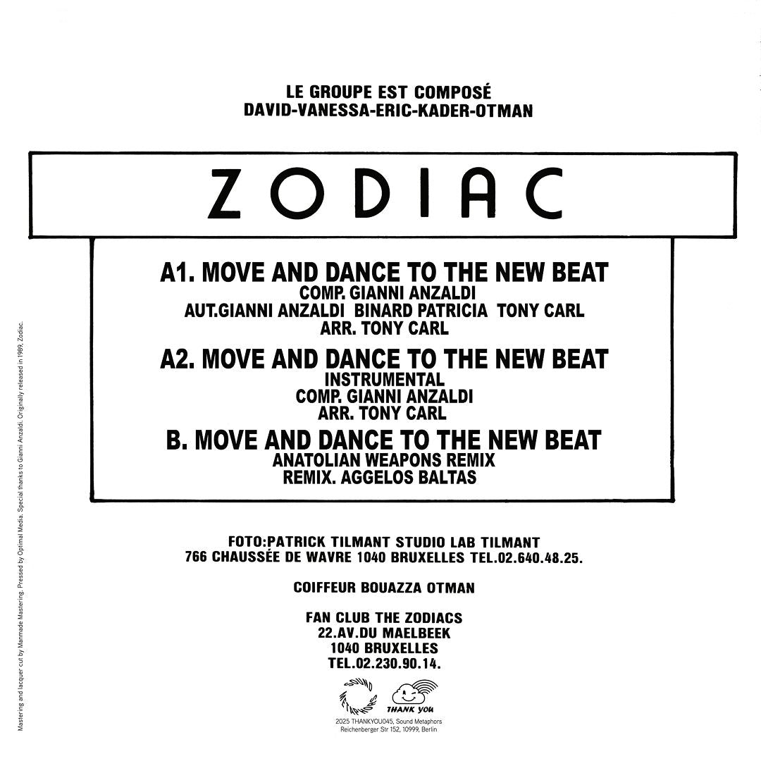 The Zodiacs - Move & Dance To The New Beat (12")