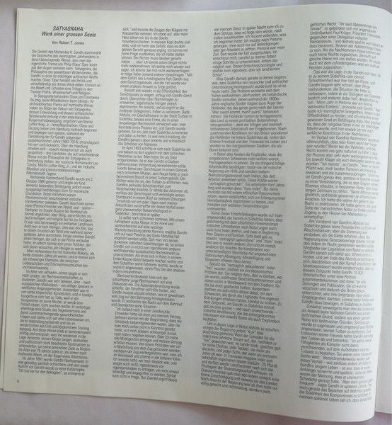 USED - Philip Glass - Satyagraha