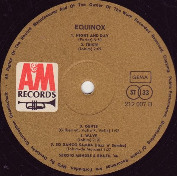 USED - Sérgio Mendes & Brasil '66 - Equinox