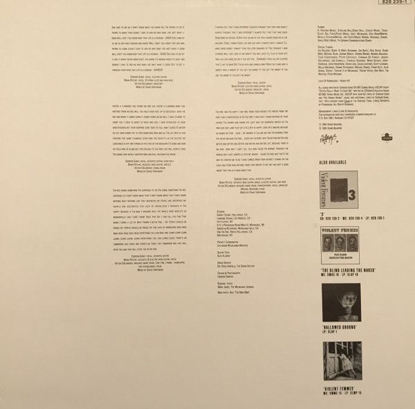USED - Violent Femmes - Why Do Birds Sing?