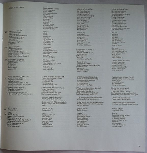 USED - Philip Glass - Satyagraha