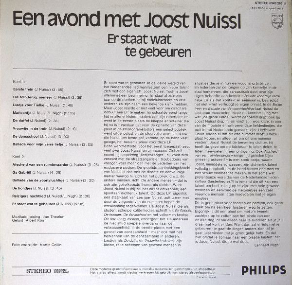 USED - Joost Nuissl - Er Staat Wat Te Gebeuren