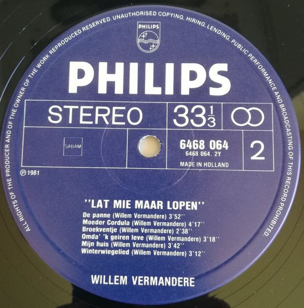 USED - Willem Vermandere - Lat Mie Maar Lopen