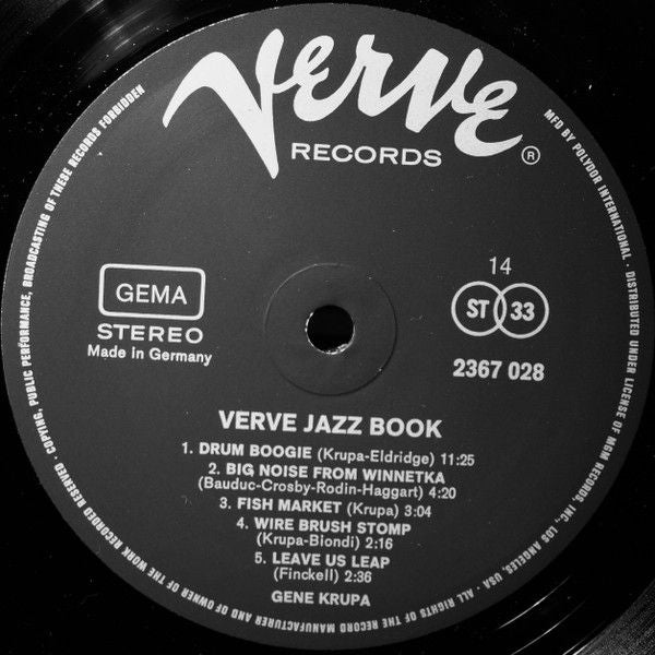USED - Various - Verve Jazz Book