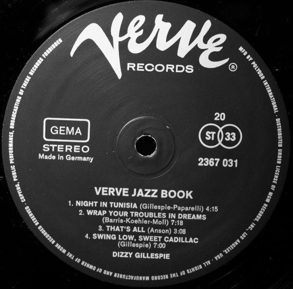 USED - Various - Verve Jazz Book