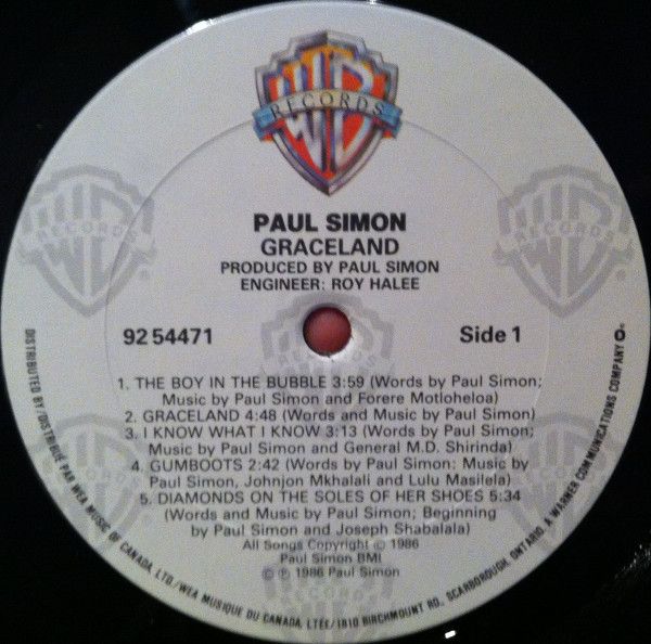 USED - Paul Simon - Graceland