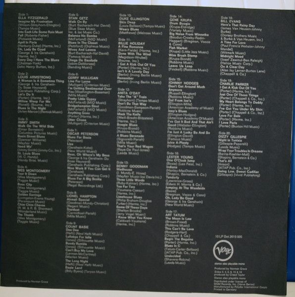 USED - Various - Verve Jazz Book