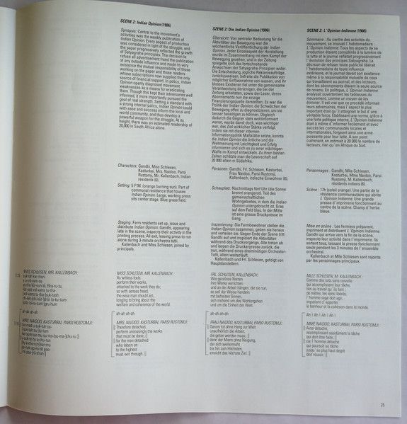 USED - Philip Glass - Satyagraha