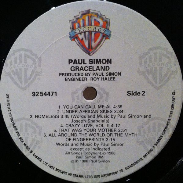 USED - Paul Simon - Graceland