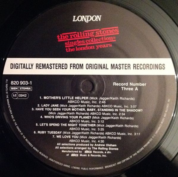USED - The Rolling Stones - Singles Collection ✱ The London Years