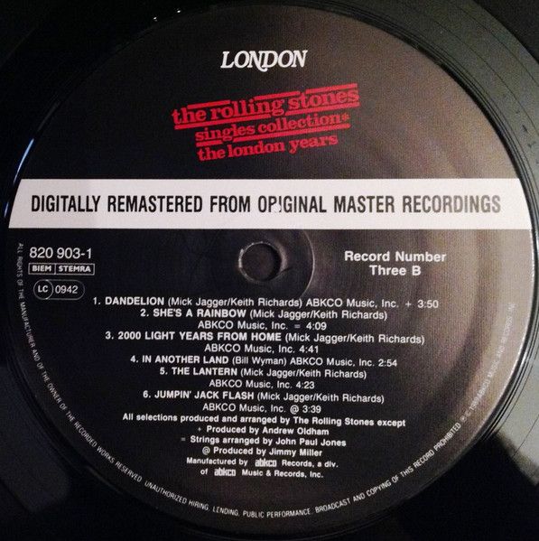 USED - The Rolling Stones - Singles Collection ✱ The London Years