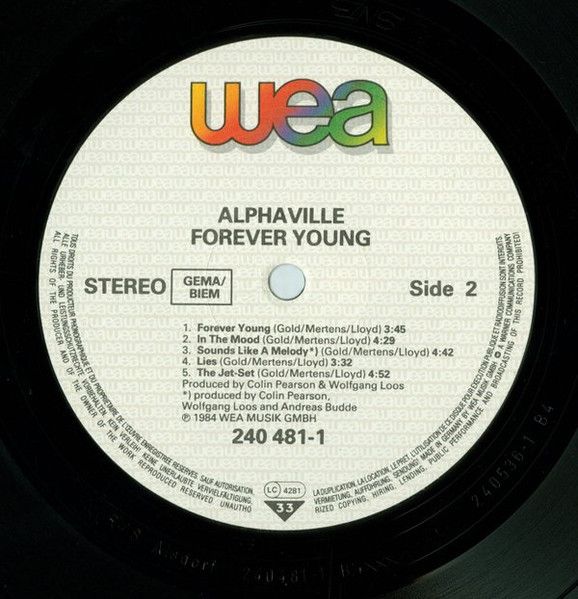 USED - Alphaville - Forever Young