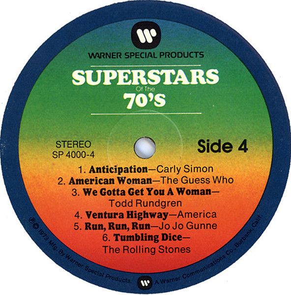 USED - Various - Superstars Of The 70's