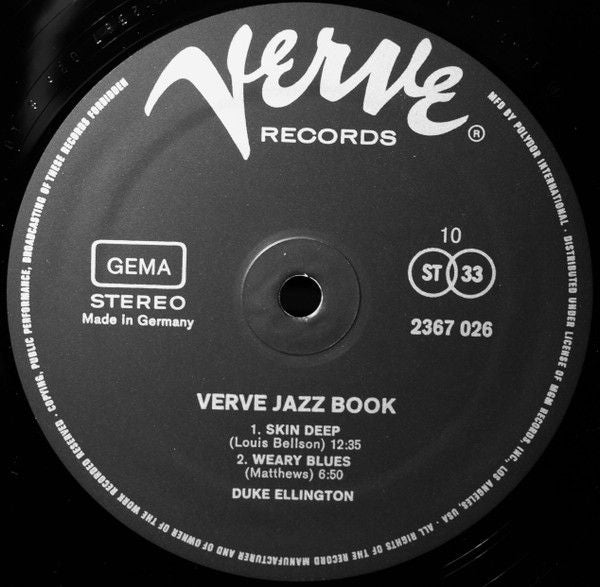 USED - Various - Verve Jazz Book