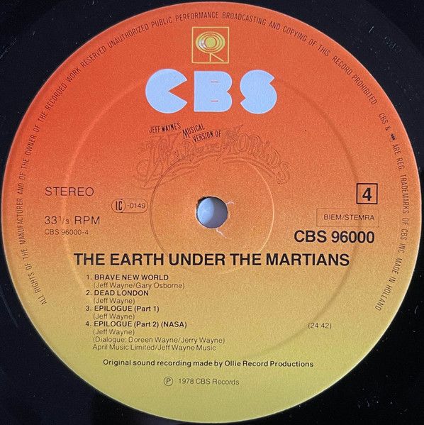 USED - Jeff Wayne - Jeff Wayne's Musical Version Of The War Of The Worlds