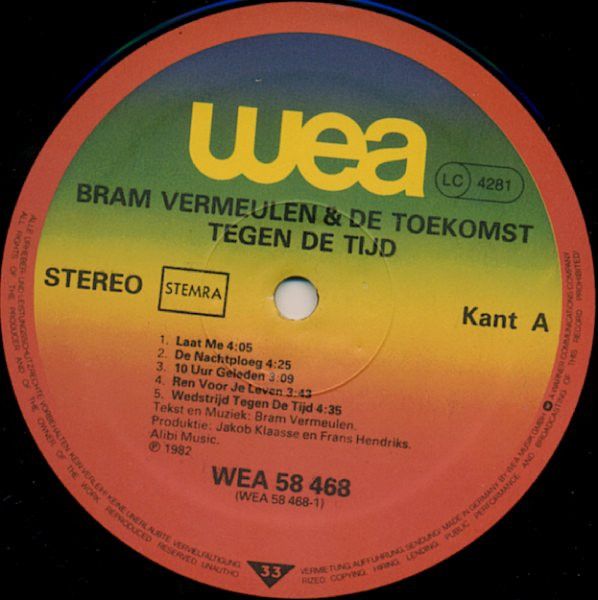 USED - Bram Vermeulen En De Toekomst - Tegen De Tijd
