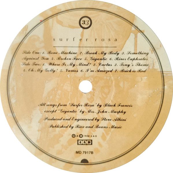 USED - Pixies - Surfer Rosa