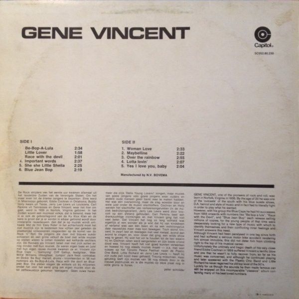 USED - Gene Vincent - Rock And Roll Classics Vol.1