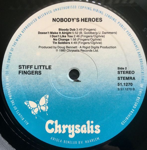 USED - Stiff Little Fingers - Nobody's Heroes