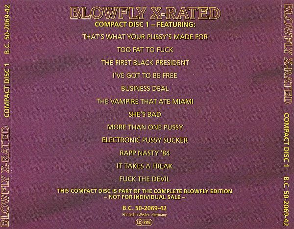 USED - Blowfly - Blowfly X-Rated