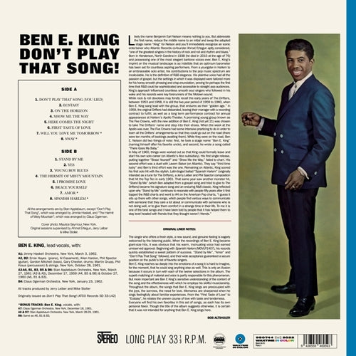Ben E. King - Don't Play That Song! (Blue and Red Vinyl)