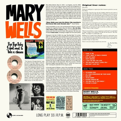 Mary Wells - Bye Bye Baby