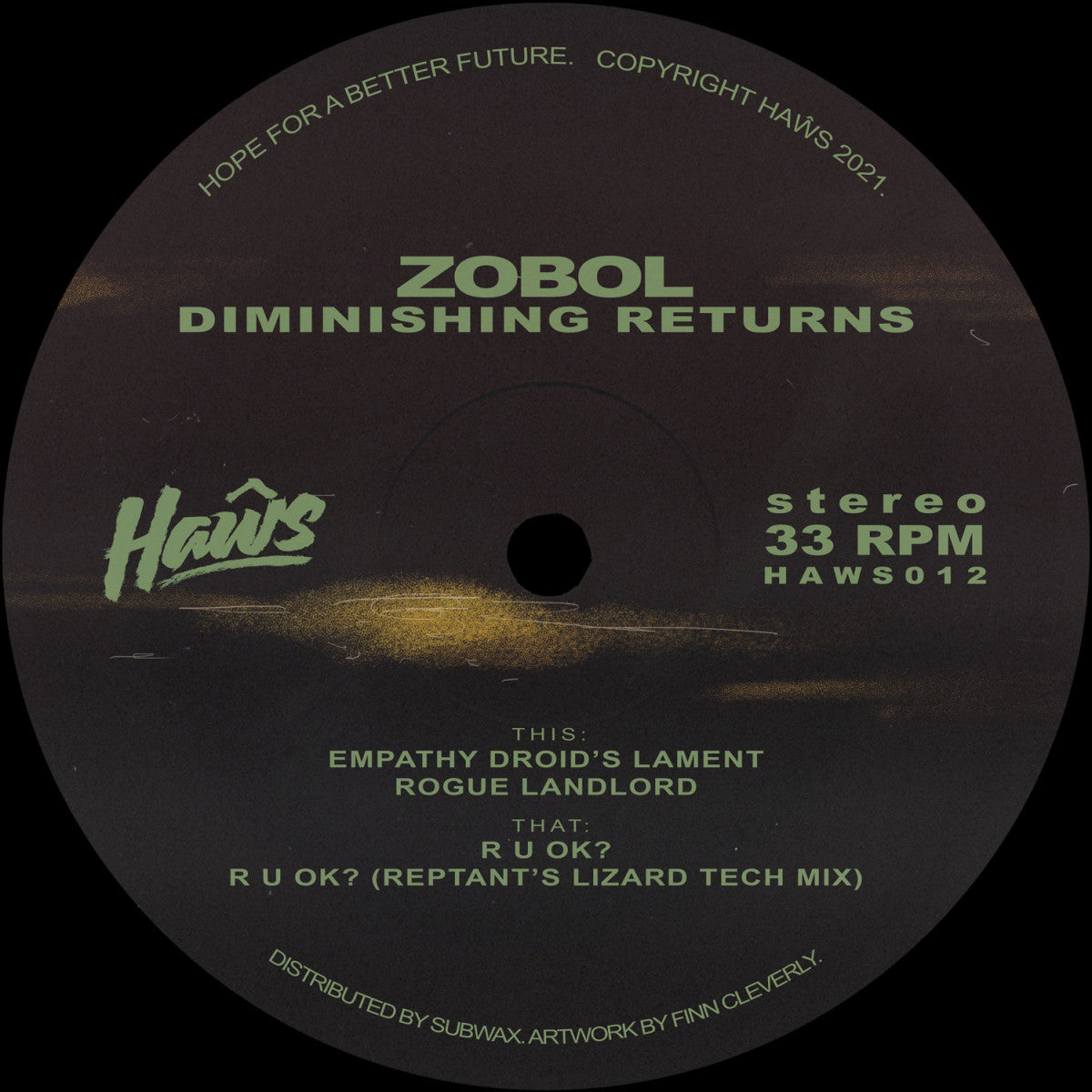 Zobol - Diminishing Returns (Incl. Reptant Remix)