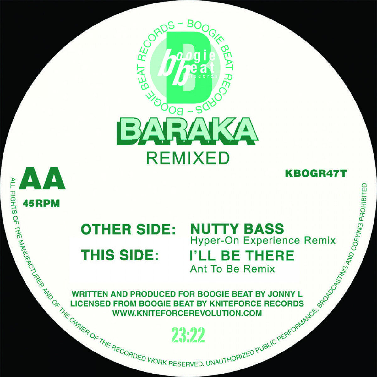 Baraka - Nutty Bass / I’ll Be There Remixes EP