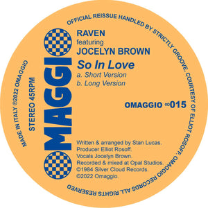 Raven feat. Jocelyn Brown - So In Love [official re-issue]