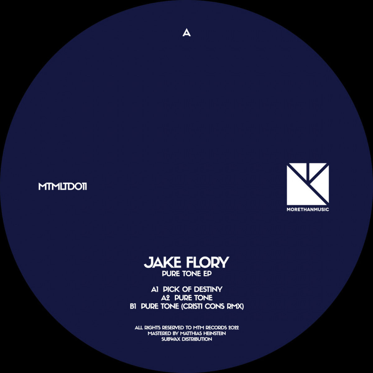 Jake Flory - Pure Tone (Incl. Cristi Cons Remix)
